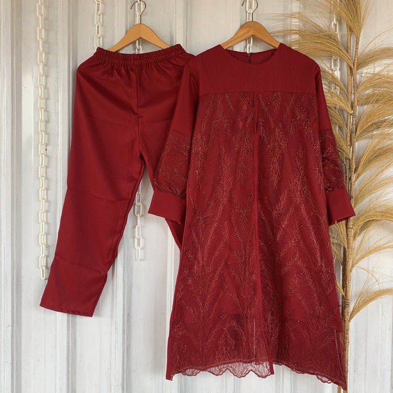 Setelan brukat celana ayudiaset