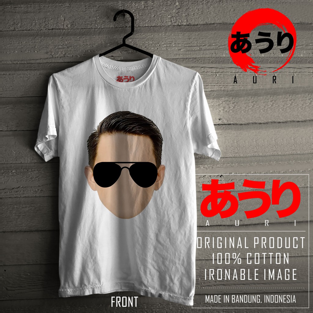 [ COD ] Baju Kaos Polos Atasan Pria Wanita Unisex Gambar Emoticon Ariel Noah Katun Combed 30s Distro