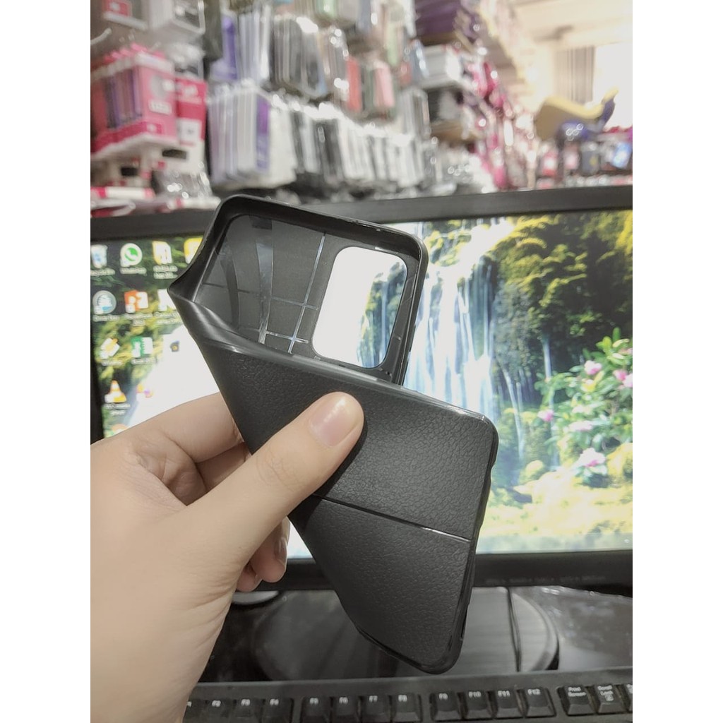 AutoFokus Samsung A52 4G 5G A72 Leather Soft Case AUTOFOCUS Motif Kulit Jeruk