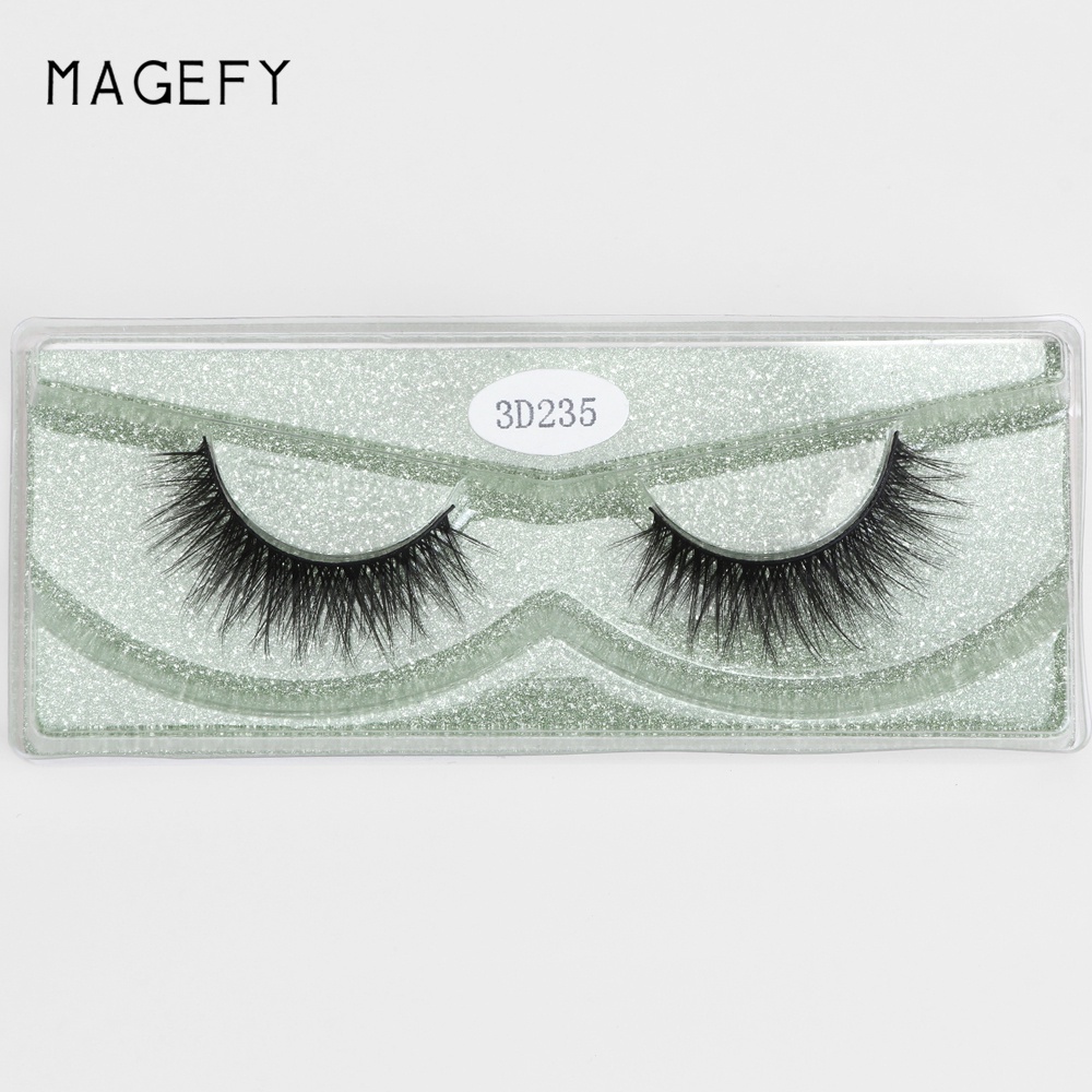 MAGEFY 12 Pairs/Box 3D Handmade False Eyelashes Synthetic Hair 10-15mm Waterproof Soft Thick Natural  False Eyelashes Makeup Beauty Tools