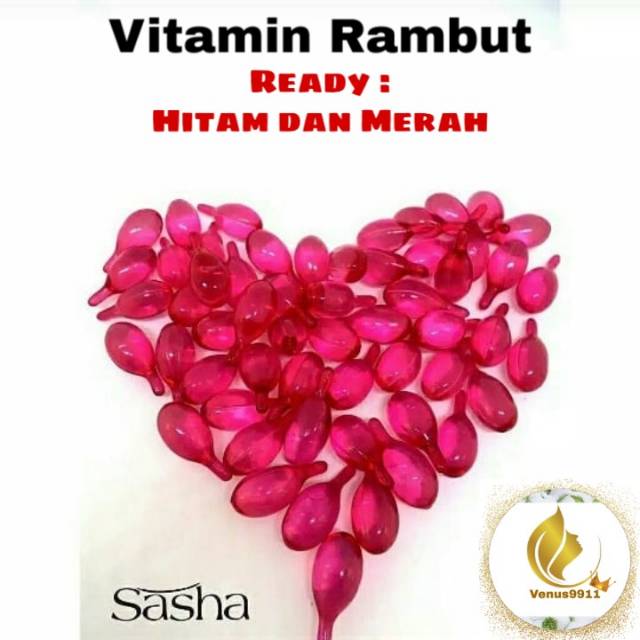 SASHA VITAMIN RAMBUT SASHA ORIGINAL BELI 100 SEGEL PLASTIK