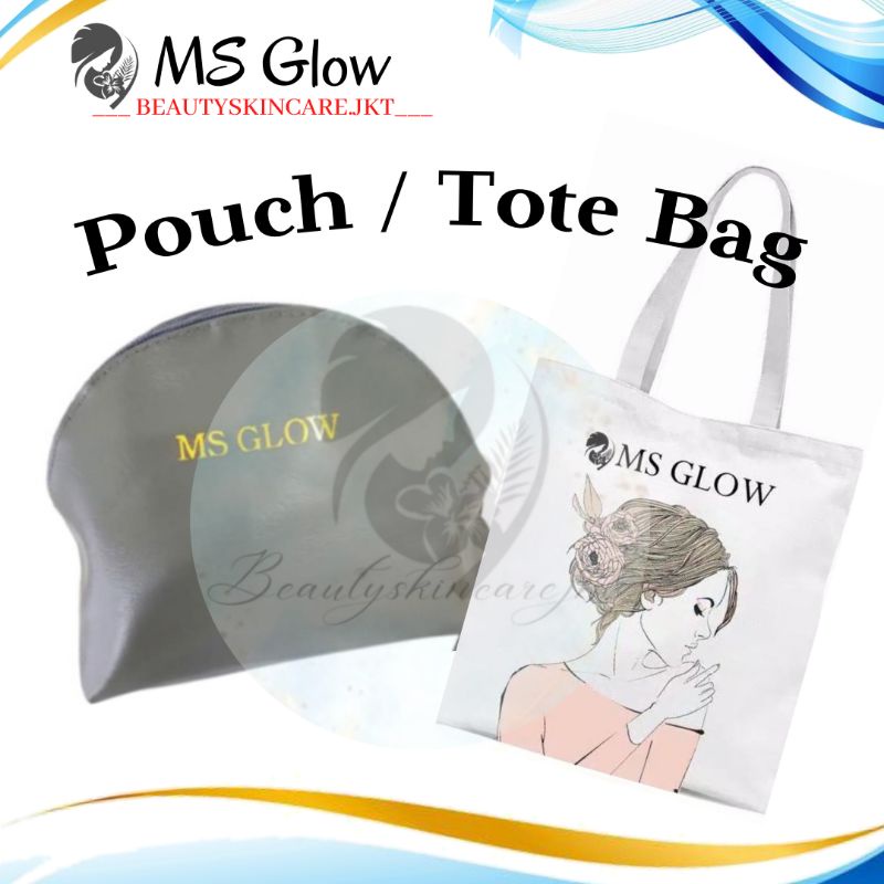 Tote Bag | Pouch Makeup | Pouch Skincare Ms Glow