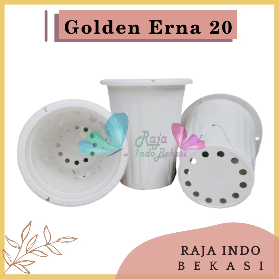 Pot Golden Erna 20 Putih - Pot Yogap 18 19 25 Murah