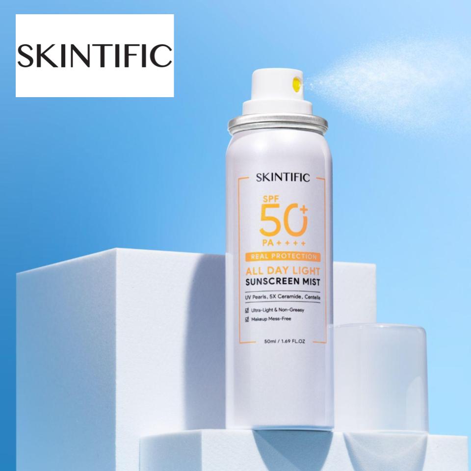 SKINTIFIC ALL DAY LIGHT SUNSCREEN MIST SPF50 50ML