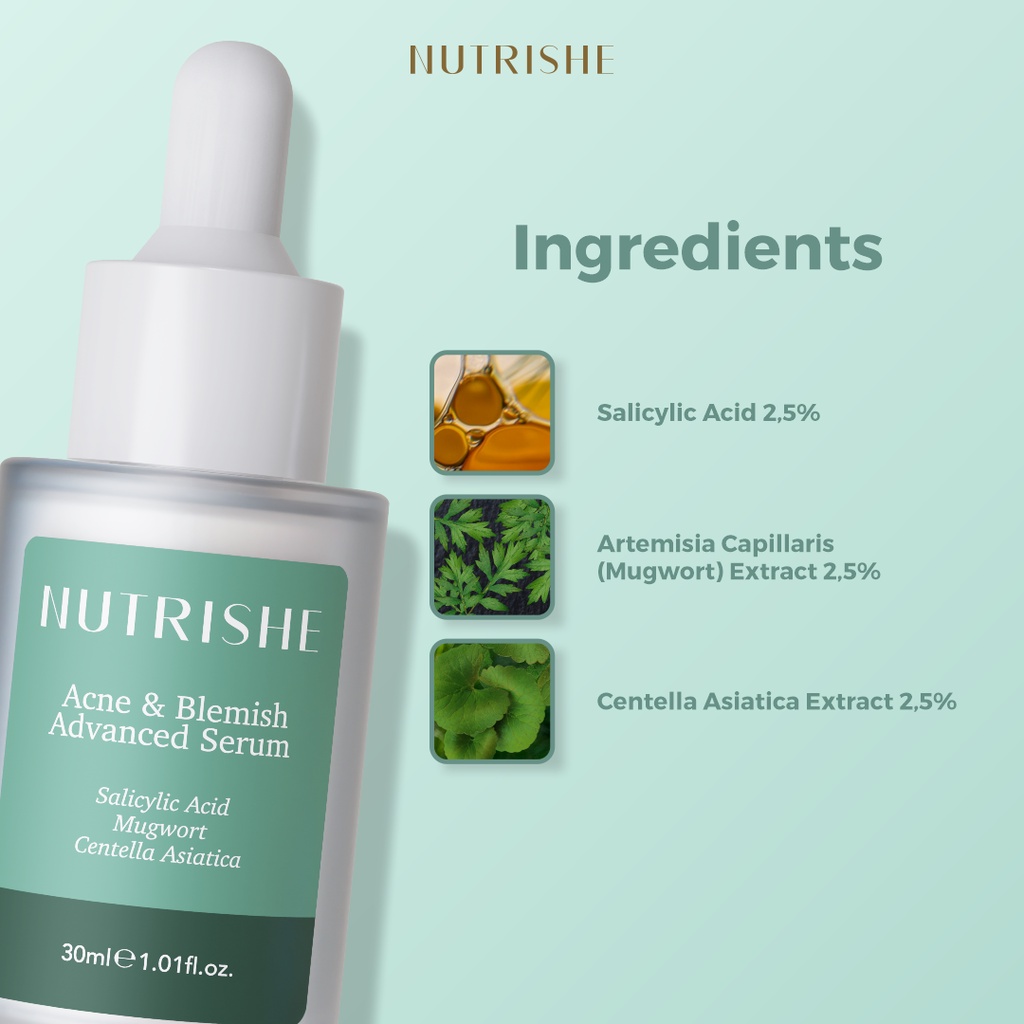 ★ BB ★ Nutrishe Acne &amp; Blemish Advanced Serum 30ml - Serum Wajah