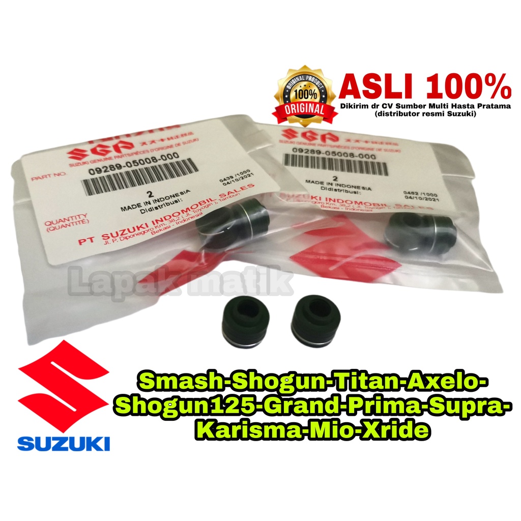 Sil Klep SMASH SHOGUN GRAND SUPRA MIO KARISMA TITAN AXELO SGP SUZUKI ORIGINAL SEPASANG