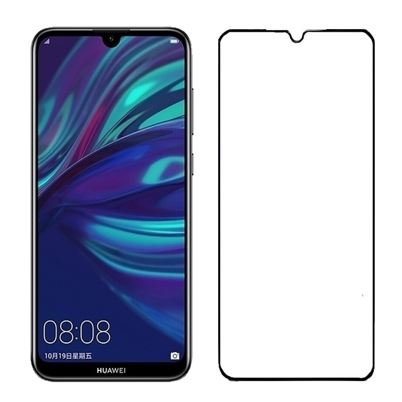 PROMO Tempered Glass HUAWEI Y7 Pro 2019 NEW-HOT TG Layar FULL COVER Black Premium Anti Gores Kaca