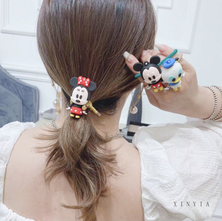 【CHECKOUT RP100】Mickey DNY Hair Band Rubber Band Fashion Korea Pola Kartun Mickey Aksesoris Rambut