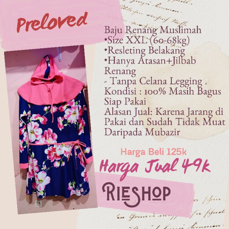 preloved Baju Renang Muslimah