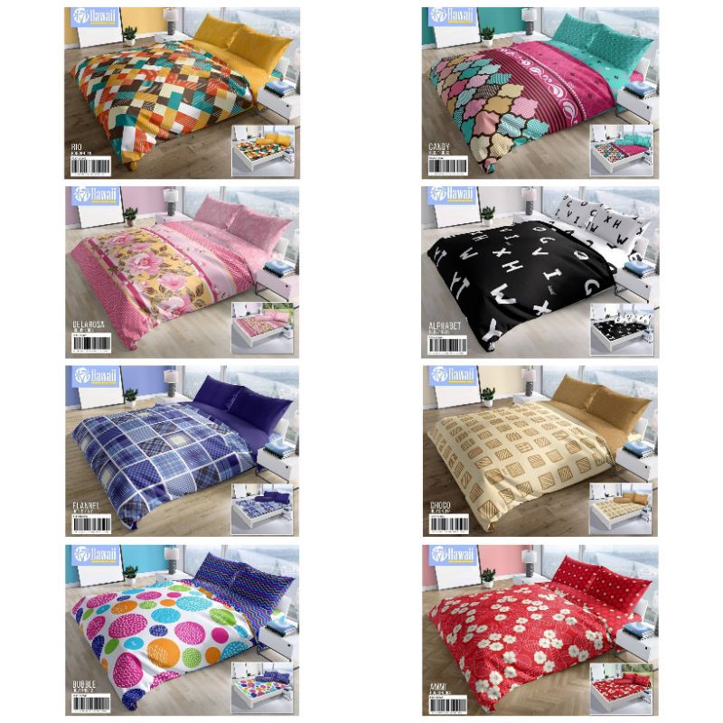 SPREI HAWAI [Rio, Candy, Delarosa, Alphabet, Flannel, Choco, Bubble, Ammi]