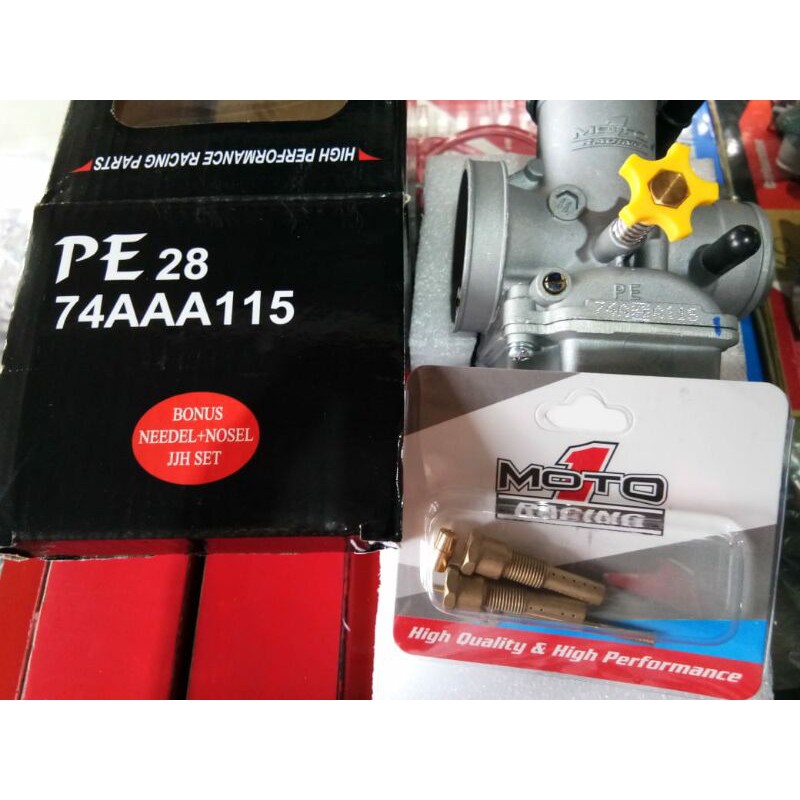MOTO 1 CARBU PE28 A115 INCLUDE NEDLE JET set