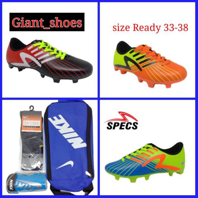  SEPATU  BOLA  ANAK  PAKET KOMPLIT SEPATU  BOLA  SPECS  GRADE 