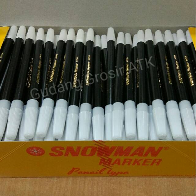 

SPIDOL KECIL SNOWMAN PW-1A HITAM BIRU | PENCIL TYPE MARKER