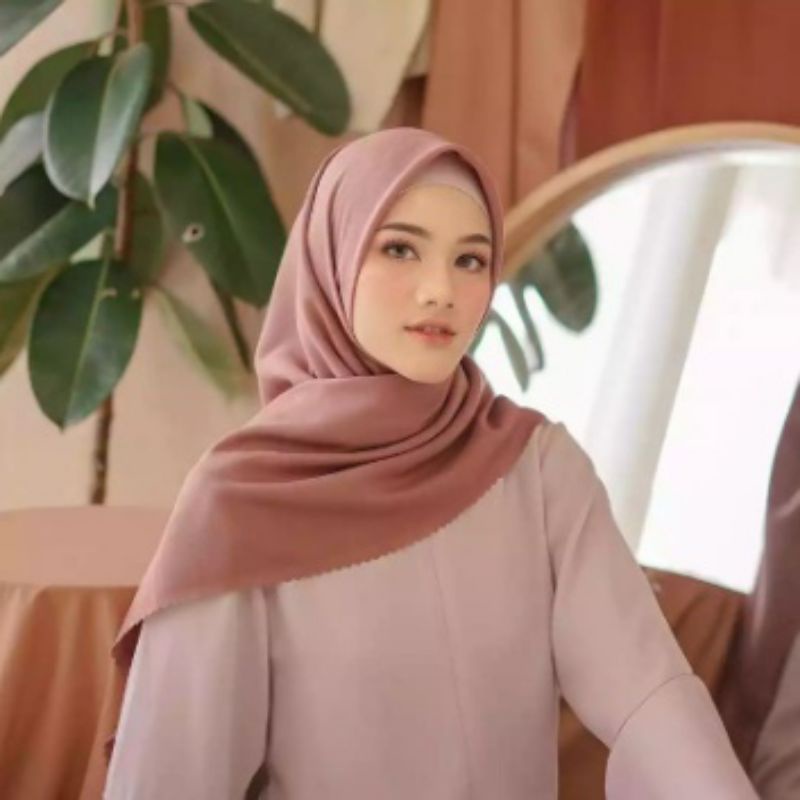 (voal lasercut) Hijab Segiempat Voal Premium/ Jilbab Segiempat Polos Kerudung Katun Voal Premium/ Hijab Voal  lasercut/voal lasercut