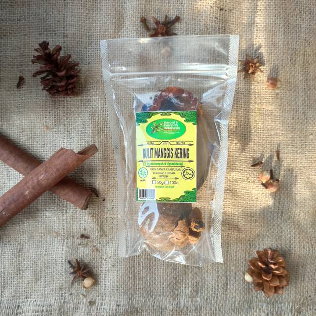 

Kulit Manggis Kering - 100 GR / REMPAH / JSR / 100% MURNI