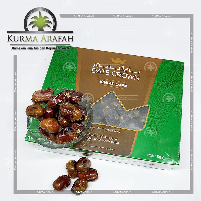

Kurma Date Crown Khalas 1kg / Kurma Khalas / Oleh Oleh Haji