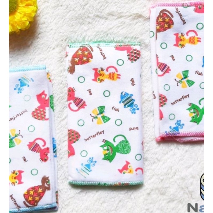 [B-040] Gurita Perekat Motif/Polos Bayi Bahan Halus Isi 6 Pcs