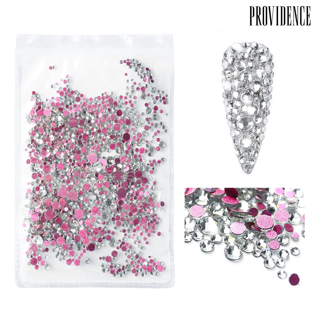 Providence 1440Pcs/Set DIY Exquisite Nail Rhinestone Glitter Beautiful Glass Nail Flash Jewelry for Women