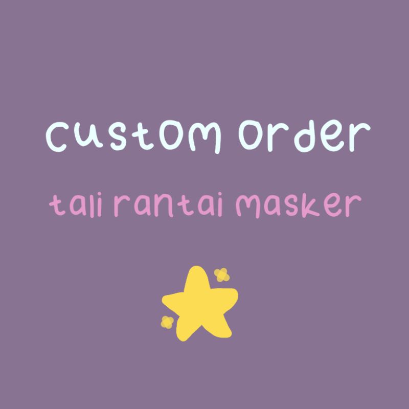 Custom Tali Rantai Masker