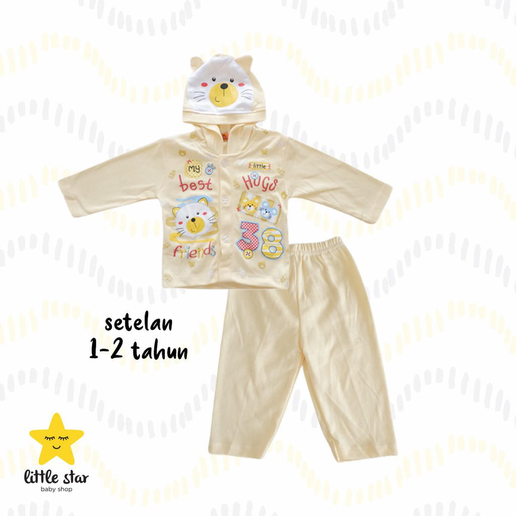 Titi House Setelan Hoodies Anak Cowok | Piyama Anak Laki | Set Baju Tidur Piama