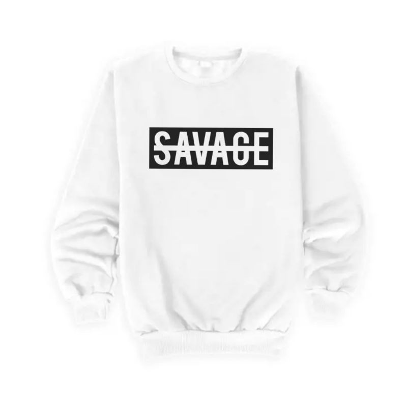 SWEATER UNISEX SAVAGE /// CREWNECK CASUAL PREMIUM KEKINIAN TERBARU&quot;