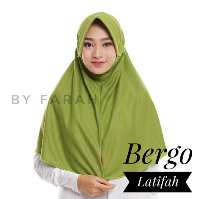 Jilbab Bergo Latifah / Jilbab Bergo Kaos Serut Tali