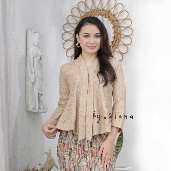 Gallery kebaya - Atasan kebaya kutubaru floy brokat / kebaya kartini / Kebaya traditional