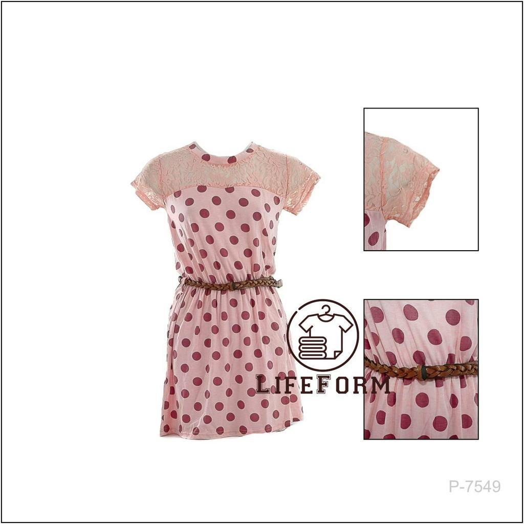 [P7549] Kaos Oblong wanita Lengan Pendek + Sabuk Mixit