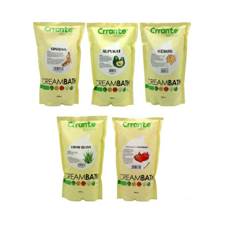 [NEW] CRRANTE CREAMBATH REFILL 1000gr - ALL VARIAN/ MASKER RAMBUT CRRANTE
