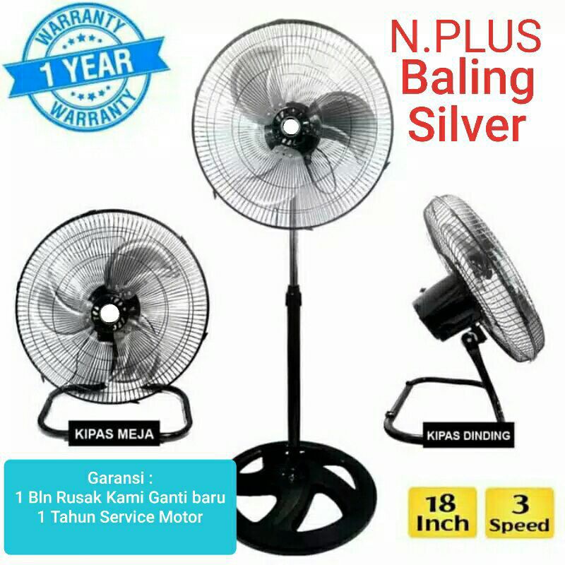 kipas angin besi  18" N plus