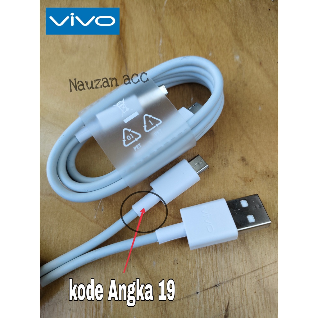 ( PROMO 12 . 12 ) Kabel Data Vivo Original 100% y12, y15, y17, y20, Z1pro. Fastcharging Dual engine 