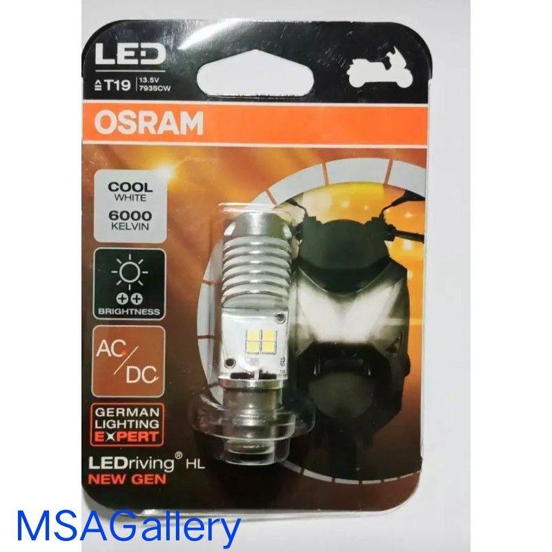 Lampu Depan Dop Bohlam LED OSRAM White Arus AC DC Vario 125 Beat Satria Mio Bebek