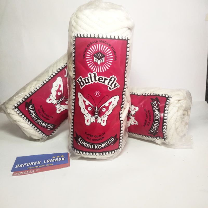 sumbu kompor butterfly/sumbu kompor 1roll/sumbu kompor murah