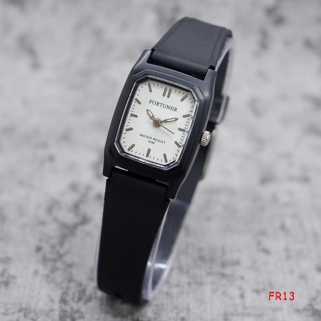 Jam Tangan Wanita Mini Kecil Rubber Anti Air Fortuner JA-630 Original Water Resist