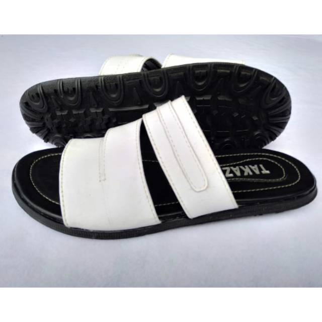 Sandal Pria Kulit Sapi Warna Putih Terbaru