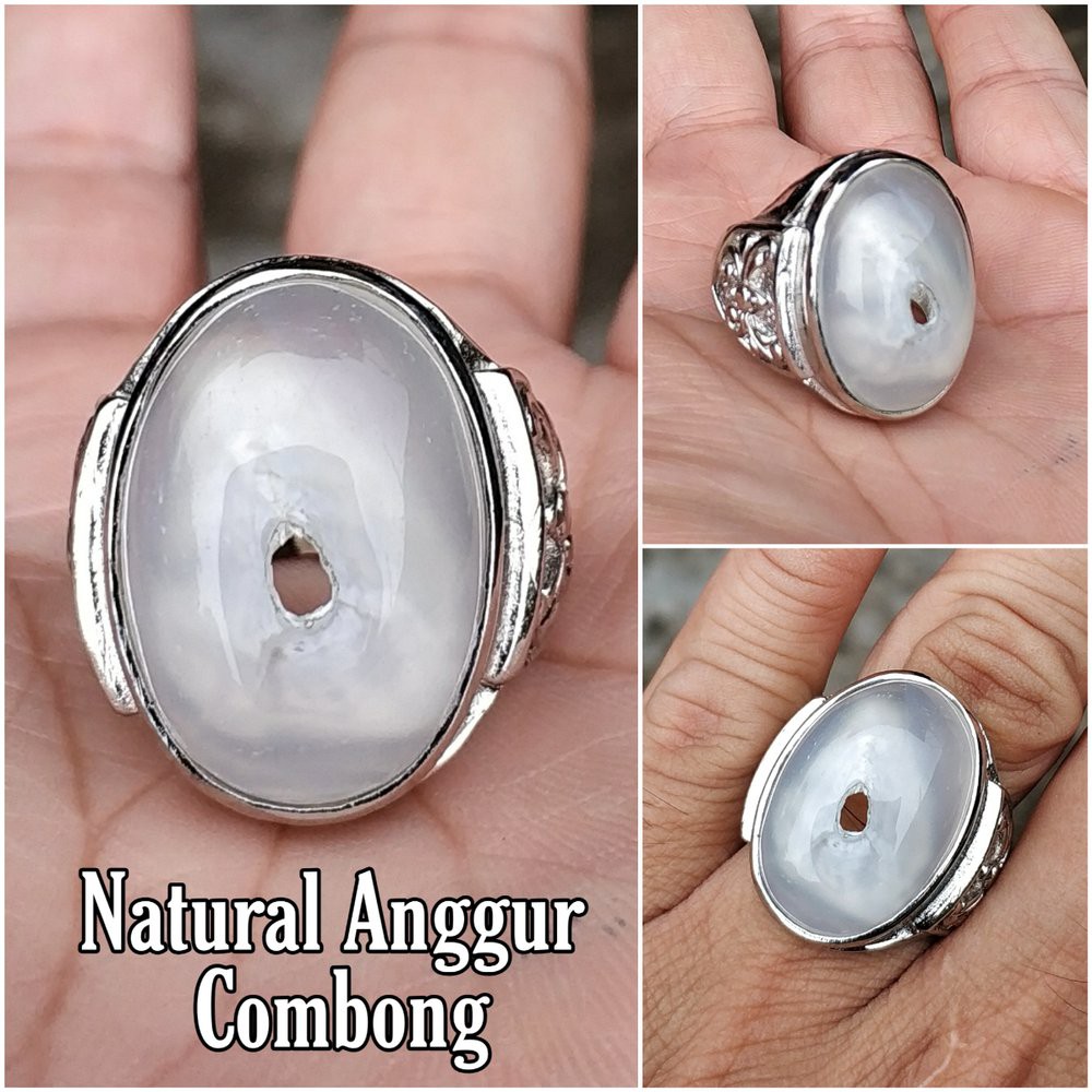 CINCIN BATU AKIK NATURAL ANGGUR COMBONG ALAM