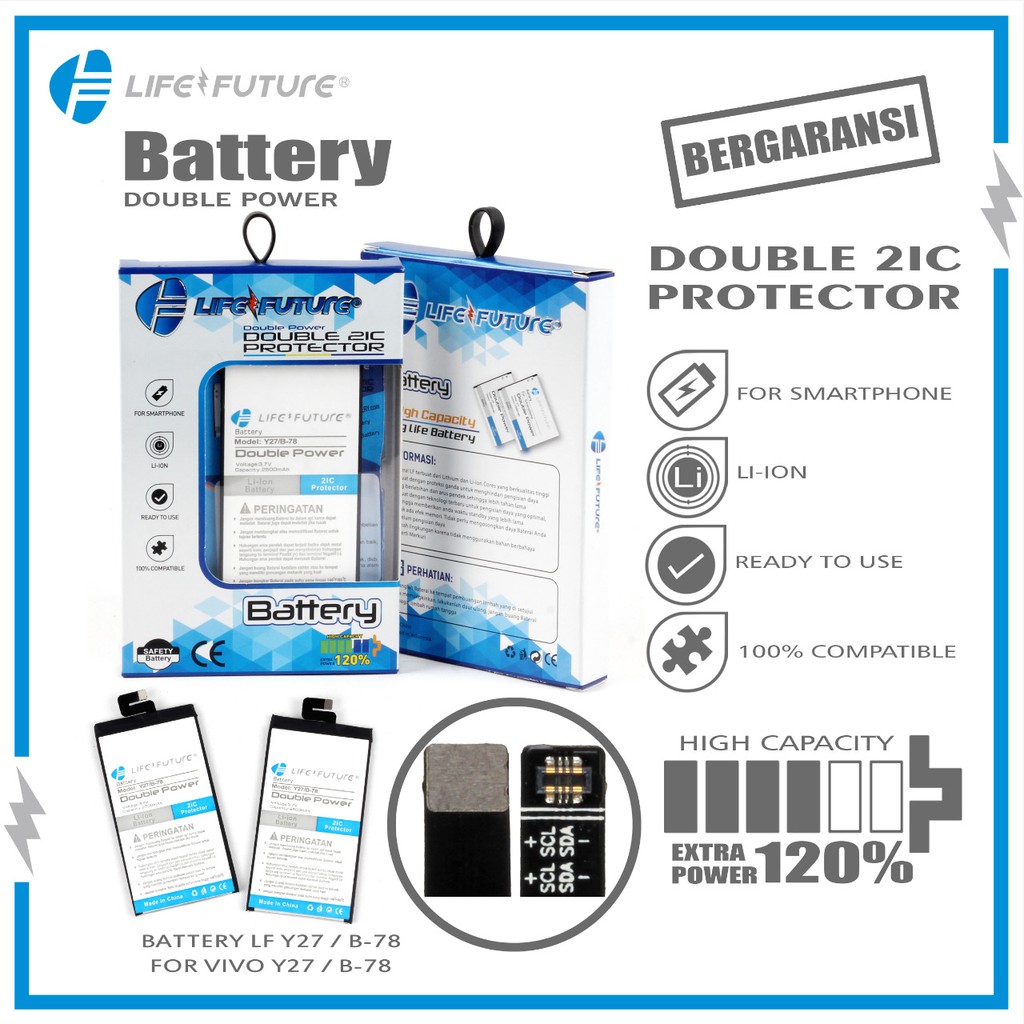 BATERAI VIVO Y27 / B-78 DOUBLE POWER LIFE FUTURE