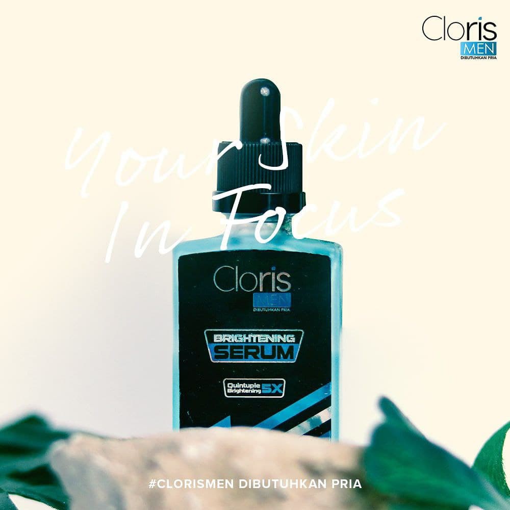 Clorismen Brightening Serum - Serum Wajah Pria Untuk Mencerahkan &amp; Memudarkan Bekas Jerawat Yang Menghitam