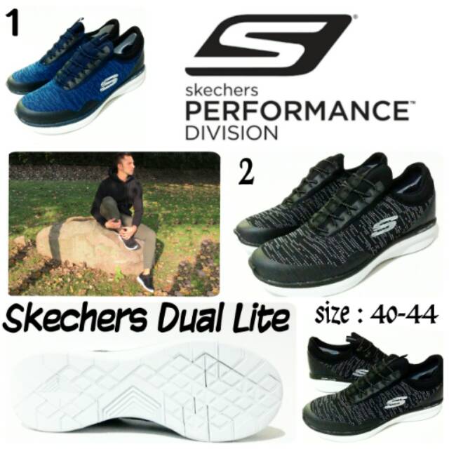 Sepatu skechers Man skechers dual lite sepatu skechers slip on terbaru dan termurah tali fantasi