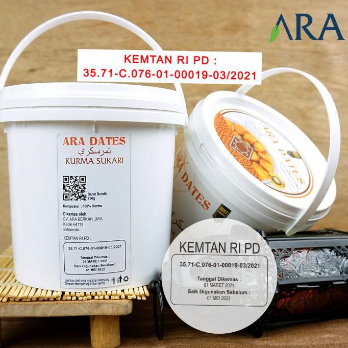 

SAYUR & BUAH KURMA SUKARI EMBER 750GR ARA DATES ORIGINAL MAKANAN & MINUMAN