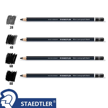 Staedtler Mars Lumograph Black Drawing Pencils