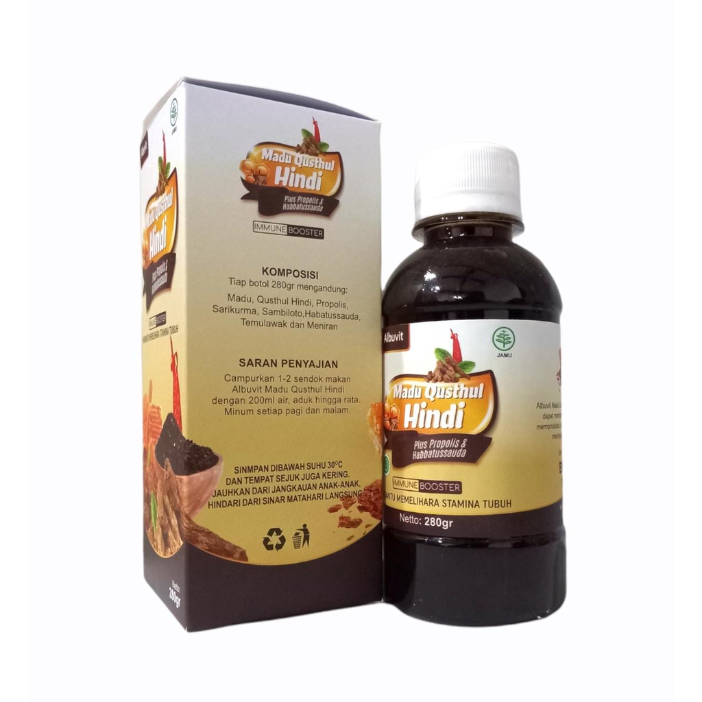 Madu Qusthul Qustul Hindi 7 In 1 Mix  Albuvit Plus Propolis &amp; Habbatussauda