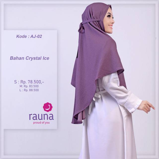 Khimar instant Rauna AJ 01 - AJ 02 - AJ 03 - AJ 04 - AJ 05 - AJ 06 - AJ 07 - Aj 09 - Aj 10 / Bergo instant