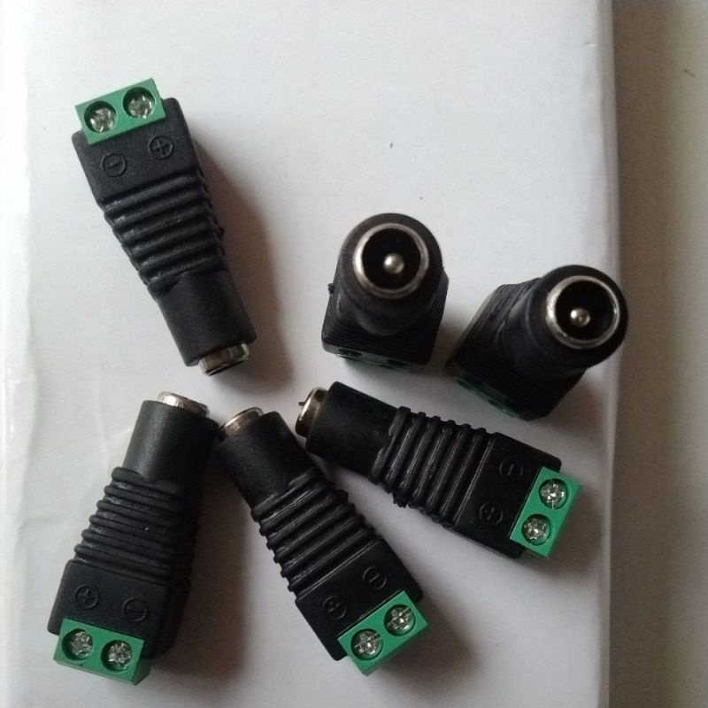 socket adaptor cctv male/jek adaptor cctv cowo