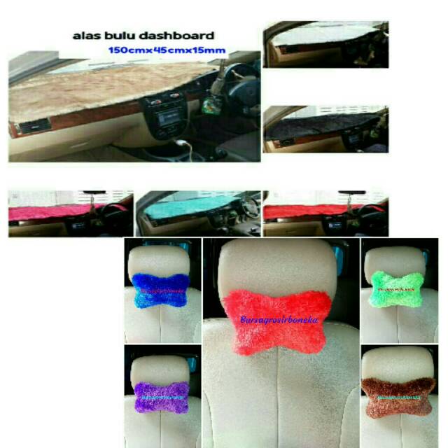 BGB 1set Alas bulu Dashboard Mobil Premium
