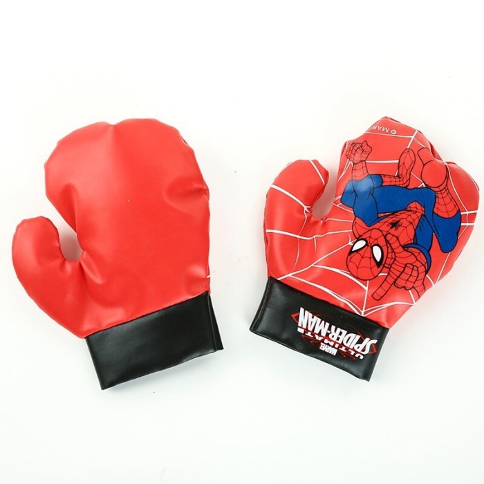 sarung tangan tinju boxing anak balita kids tinju mainan toys olahraga ANAK spidermen cap america