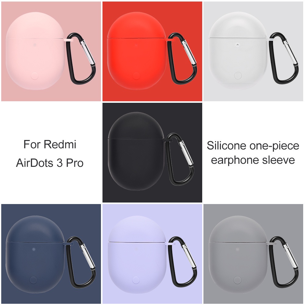 Soft Case Silikon TWS Xiaomi Buds 3 Pro / Redmi Airdots 3 Pro / Poco Buds Pro + carabiner