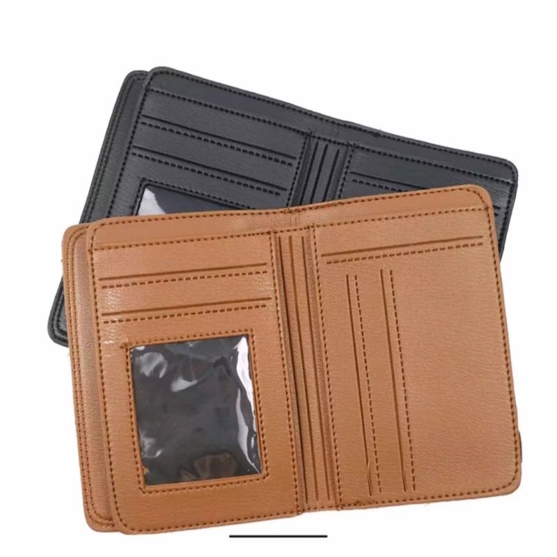 Dompet Lipat Pria Wanita 3/4 Kulit Cilli || Dompet Unisex Wallet Tanggung berkualitas