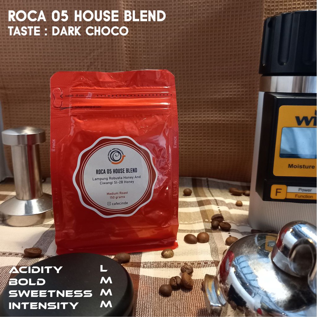 

COFFEE HOUSE BLEND ROBUSTA-ARABICA ROCA 05 150 GR