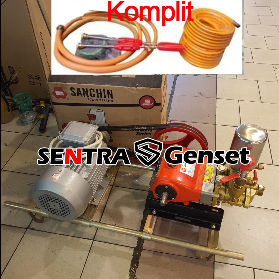 Mesin cuci steam Sanchin 45 + dinamo 5.5 HP FAW-VW 100 % Tembaga